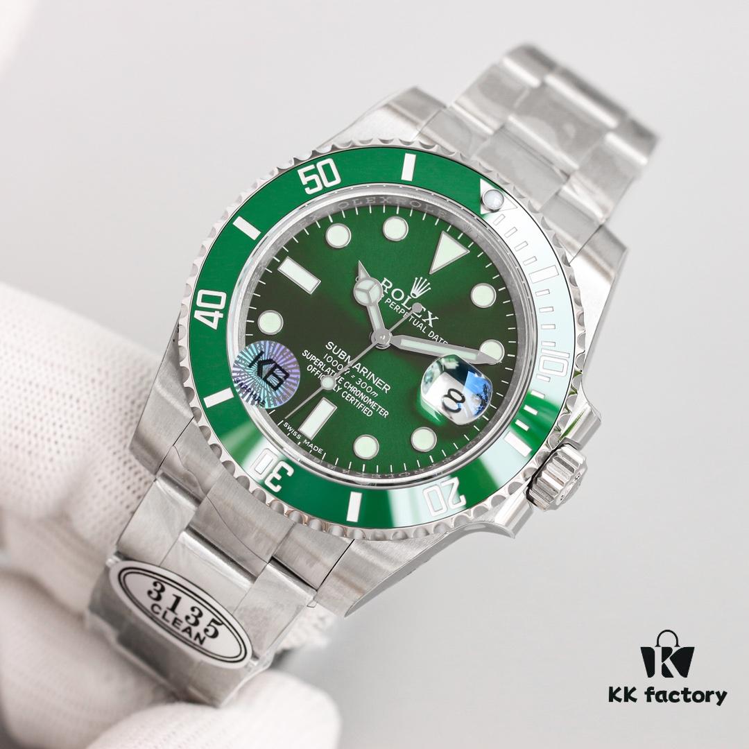C Factory Ultimate Edition Submariner Date 116610LV 'Green Glitter' - Triple Code Integration, NFC Touch Card, Sapphire Lume Bead & One-Touch Release Clasp