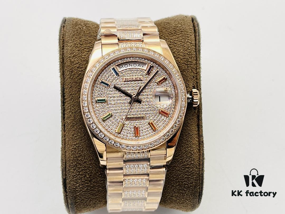 VRS Factory 2023 Highly Recommended Latest Style Rainbow Gradient Sapphire Full Dial Starlight Rolex Datejust 36MM Series