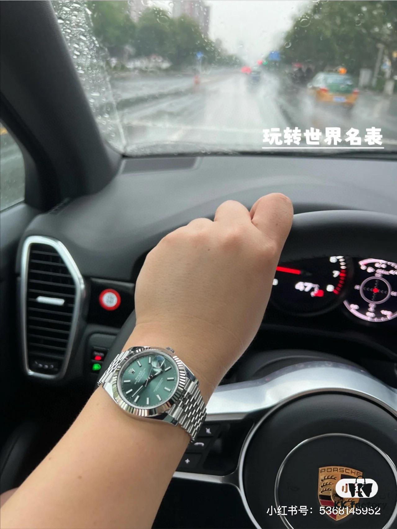 Rolex Datejust 41mm Latest Model 'Mint Green' and 'Checkered Blue' Worn on Wrist!