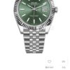Rolex Datejust 41mm, Thickness 11.7mm, Green Dial, Official Website Image!