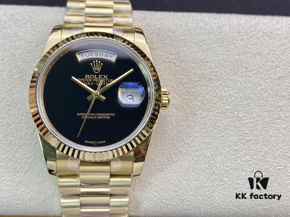 Rare BP Rolex Day-Date Dual Calendar 36mm with 2836 Movement and Oyster Steel Bracelet, Genuine Mold