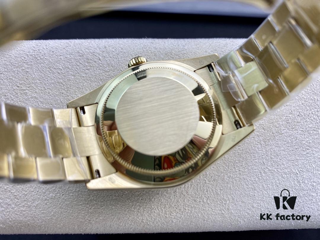 Rare BP Rolex Day-Date Dual Calendar 36mm with 2836 Movement and Oyster Steel Bracelet, Genuine Mold