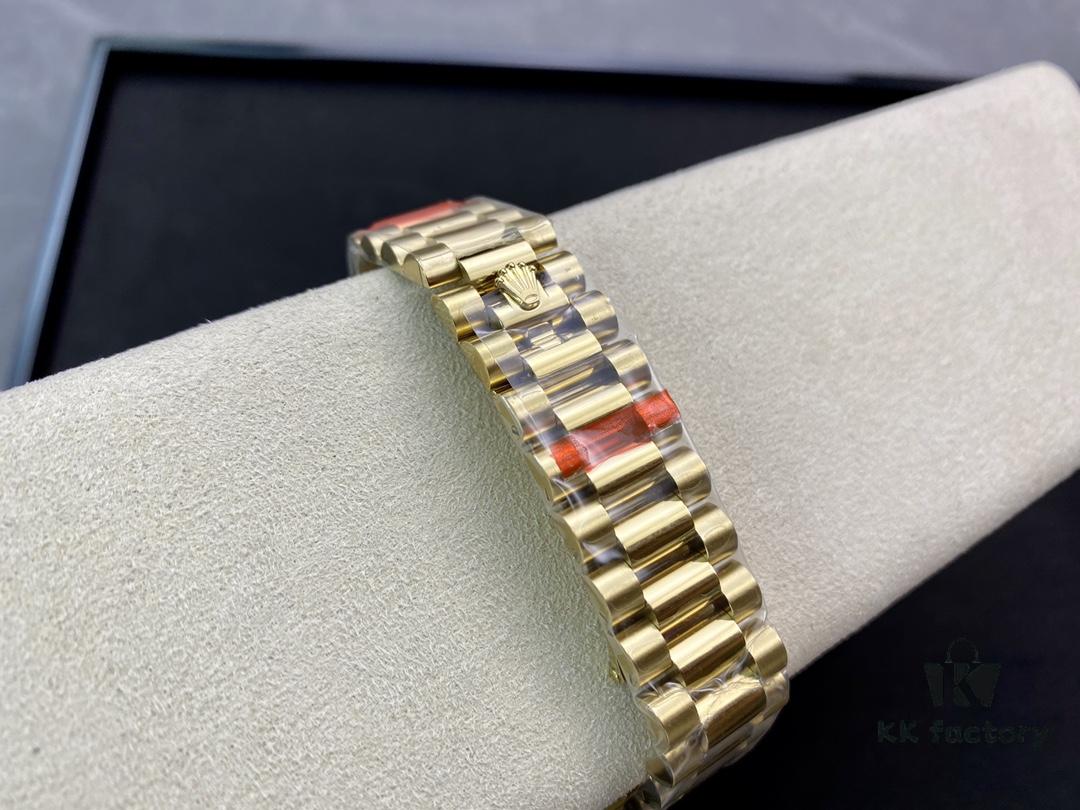 Rare BP Rolex Day-Date Dual Calendar 36mm with 2836 Movement and Oyster Steel Bracelet, Genuine Mold