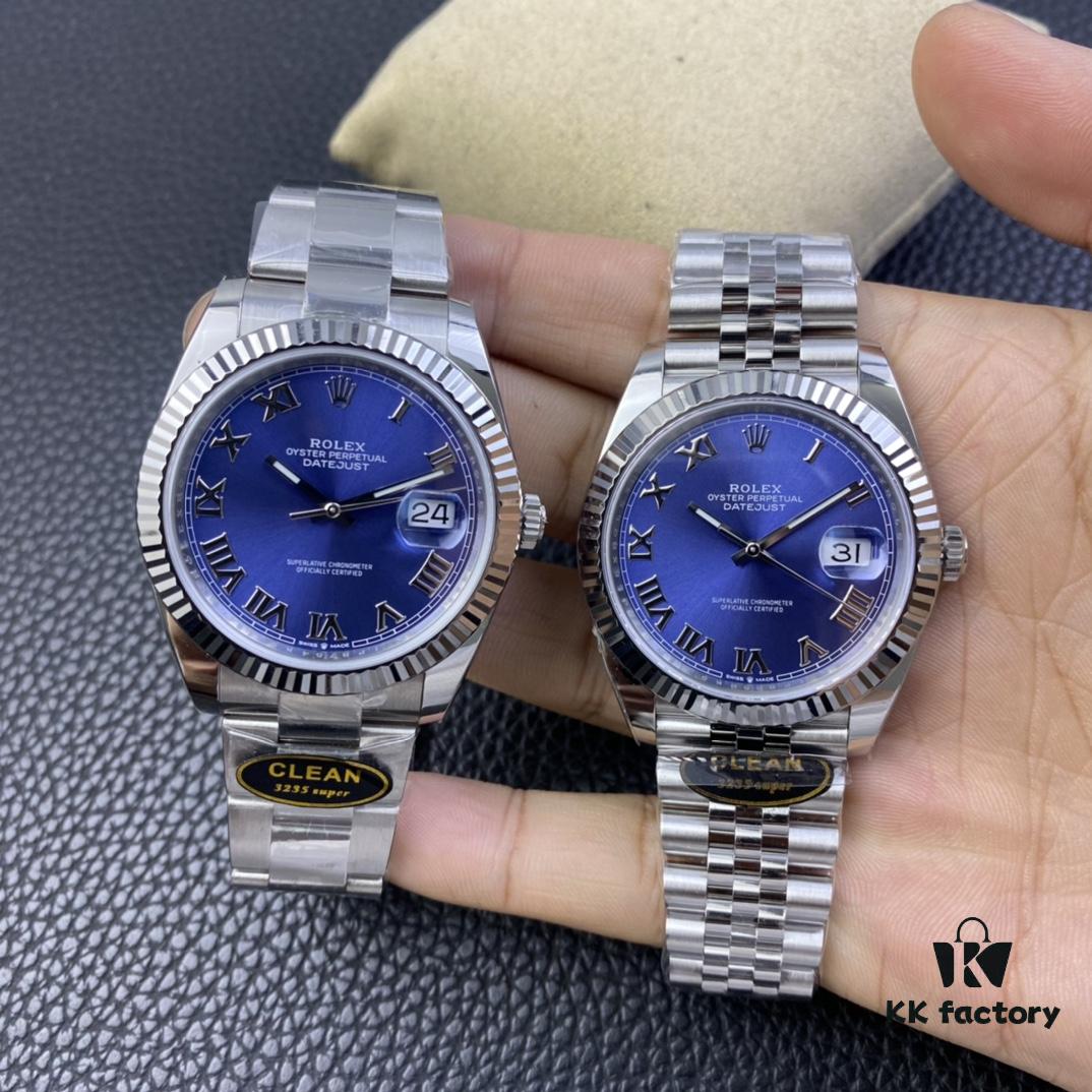 Clean Factory / C Factory New Rolex Datejust Series m126334-0026 Roman Numeral Blue Dial