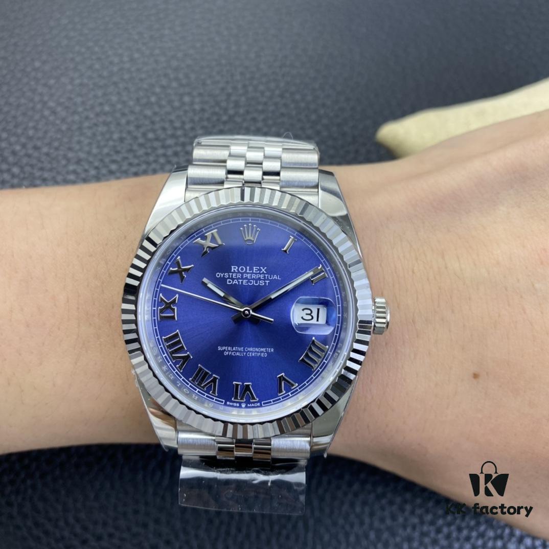 Clean Factory / C Factory New Rolex Datejust Series m126334-0026 Roman Blue Dial