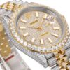 MS Factory Rolex Datejust 1263341-0018 Full Diamond Set Watch – 904L Steel with Paved Diamonds Special Edition
