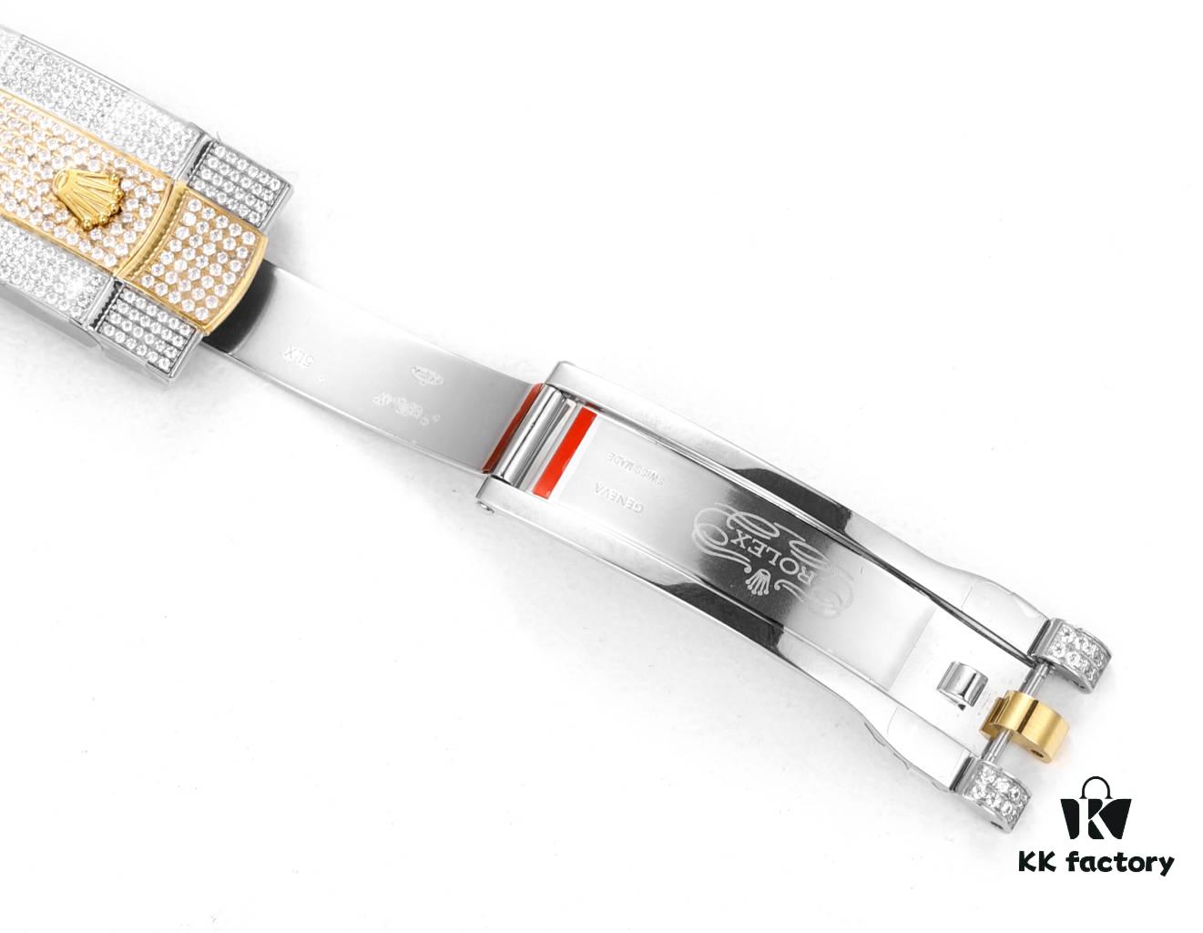 MS Factory Rolex Datejust 1263341-0018 Full Diamond Set Watch – 904L Steel with Paved Diamonds Special Edition