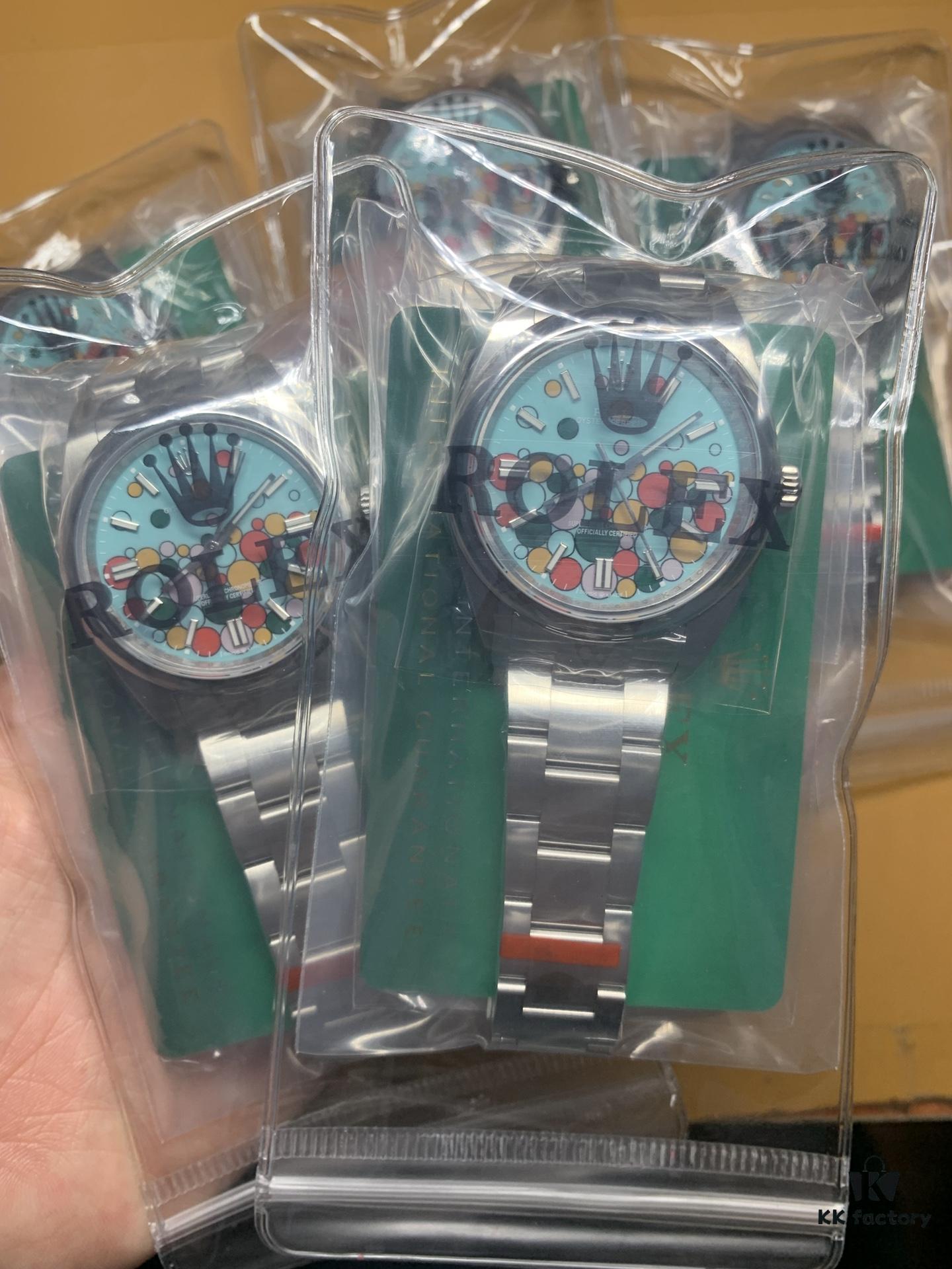 N+AR 2023 New Arrival Oyster Perpetual 126000 124300 Balloon Edition, 36.41mm Top-Tier Replica with Official Soft Film Packaging