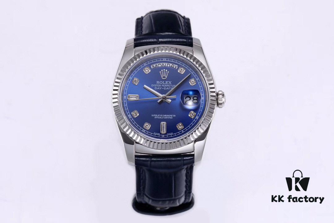 520 Special Launch: The Blue Balloon of Rolex! Strap Version Weighted DD Unisex Size 36mm [V3 Factory-Upgraded Edition] In Stock! The Most Classic Series from Rolex, Nothing Else But the DD! Rolex Day-Date Series 118135/118138/118139 [All Colors Available]!