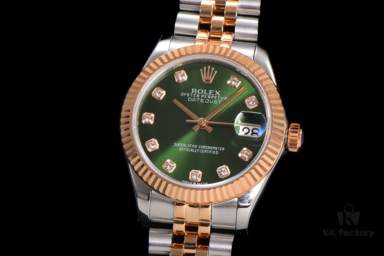 N2 Premium [Affordable Price] Oyster Perpetual Datejust 31 Series with Exclusive Classic Full Diamond Bezel