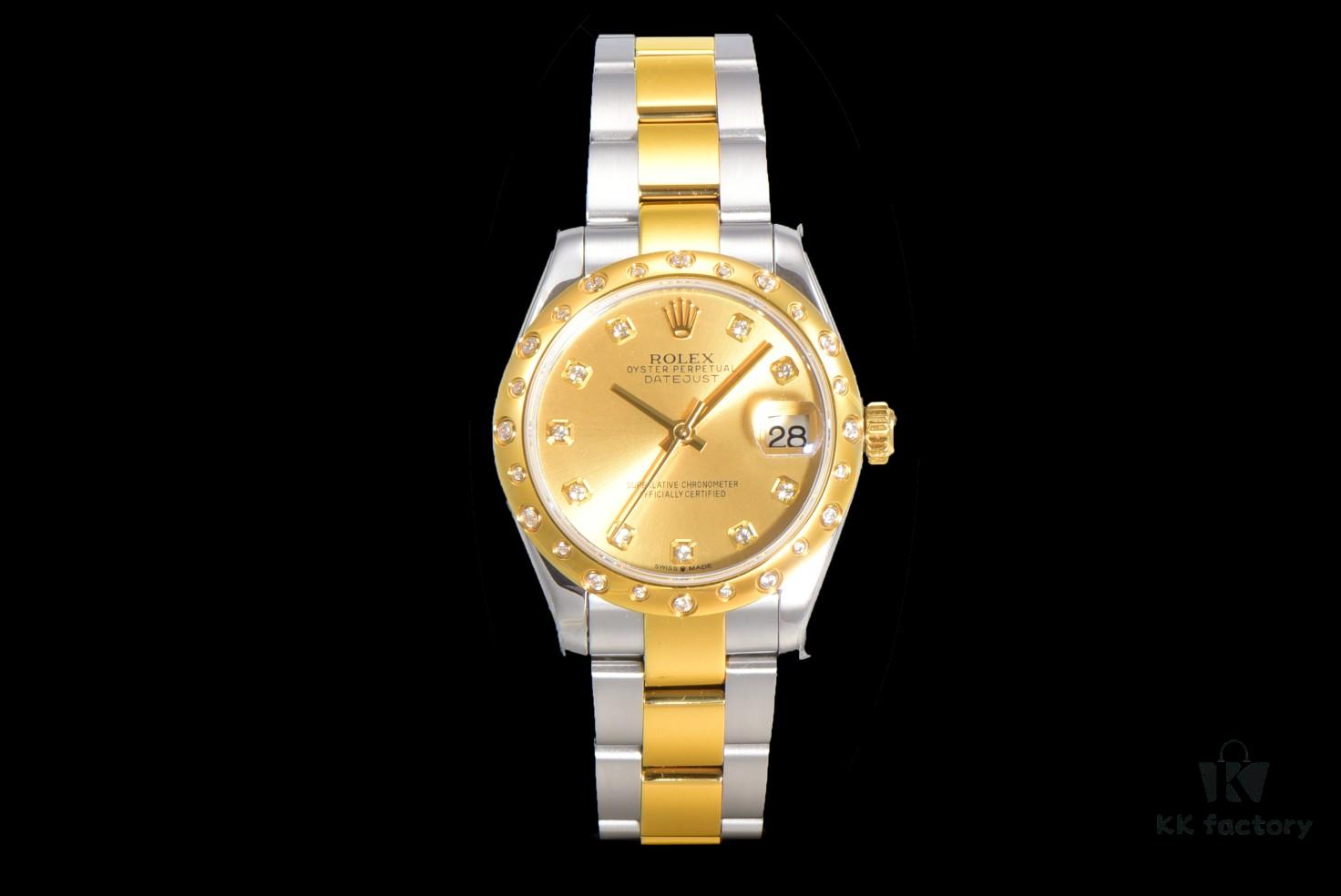 N2 Premium [Affordable Price] Oyster Perpetual Datejust 31 Series with Exclusive Classic Full Diamond Bezel