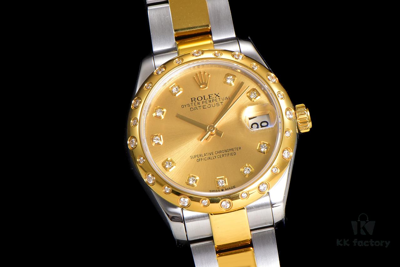 N2 Premium [Affordable Price] Oyster Perpetual Datejust 31 Series with Exclusive Classic Full Diamond Bezel
