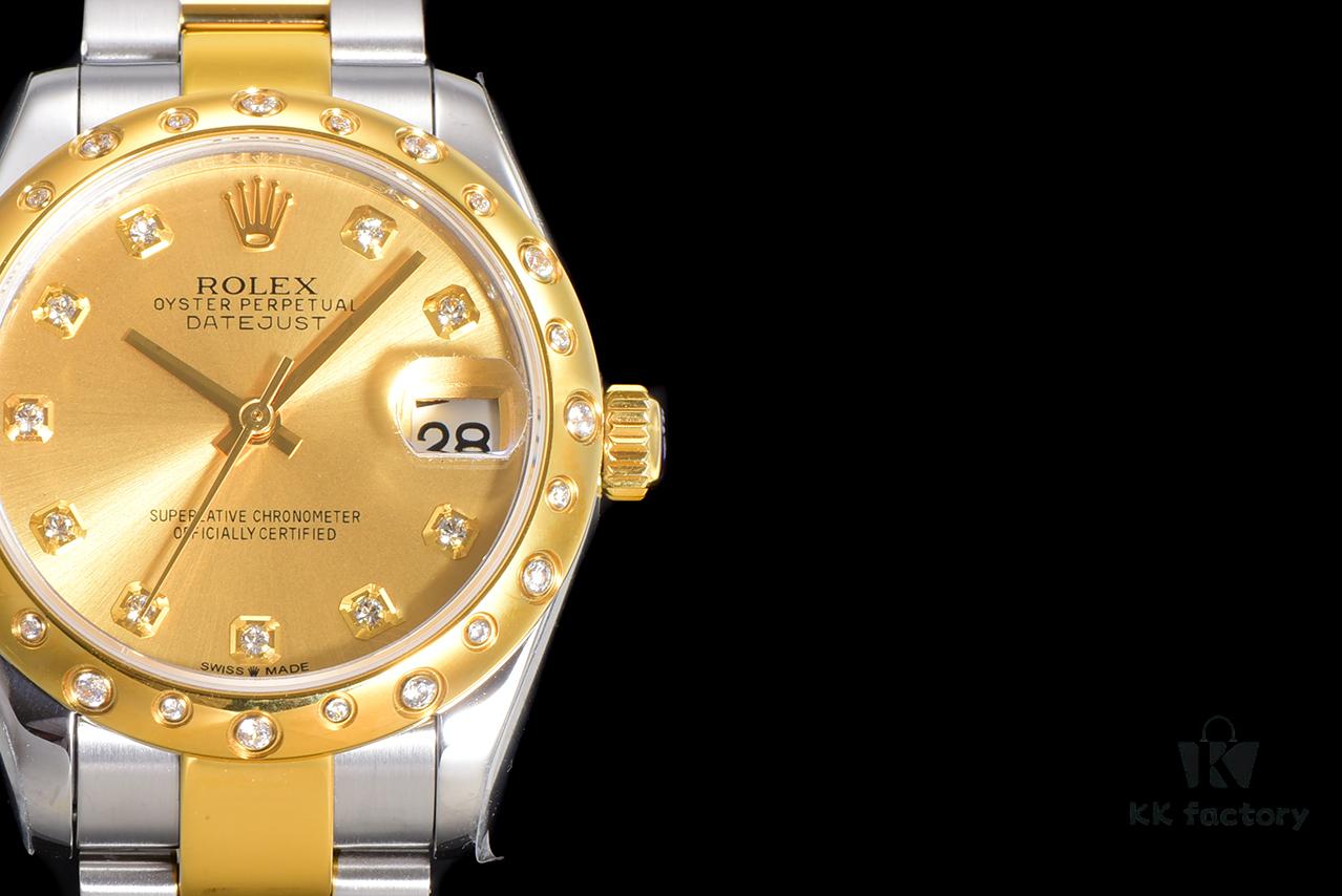 N2 Premium [Affordable Price] Oyster Perpetual Datejust 31 Series with Exclusive Classic Full Diamond Bezel