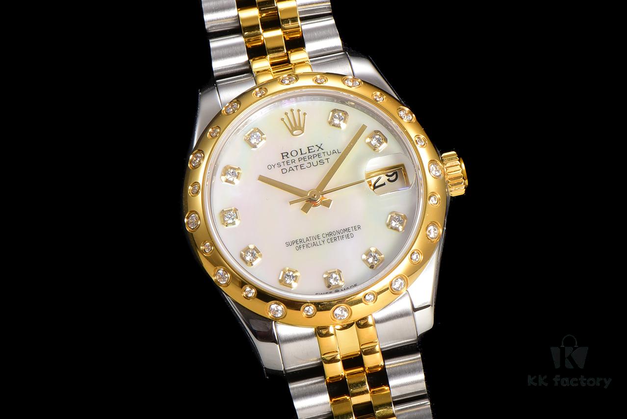 N2 Premium 【Affordable Price】 Oyster Perpetual Datejust 31 Series with Exclusive Classic Full Diamond Bezel