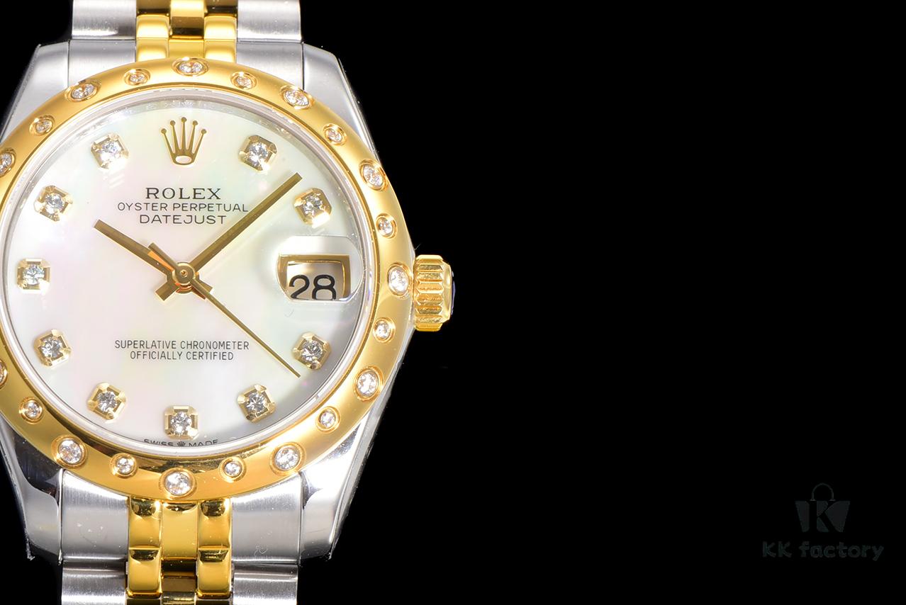 N2 Premium 【Affordable Price】 Oyster Perpetual Datejust 31 Series with Exclusive Classic Full Diamond Bezel