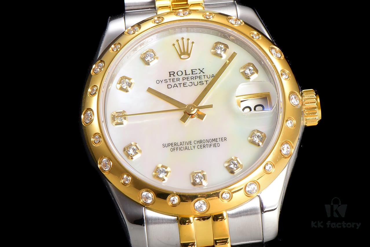 N2 Premium 【Affordable Price】 Oyster Perpetual Datejust 31 Series with Exclusive Classic Full Diamond Bezel