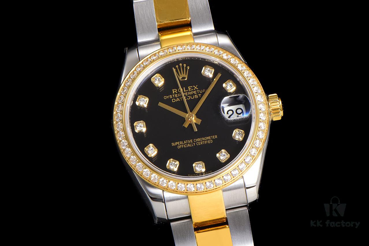 N2 Premium [Affordable Price] Oyster Perpetual Datejust 31 Series with Exclusive Classic Diamond Bezel