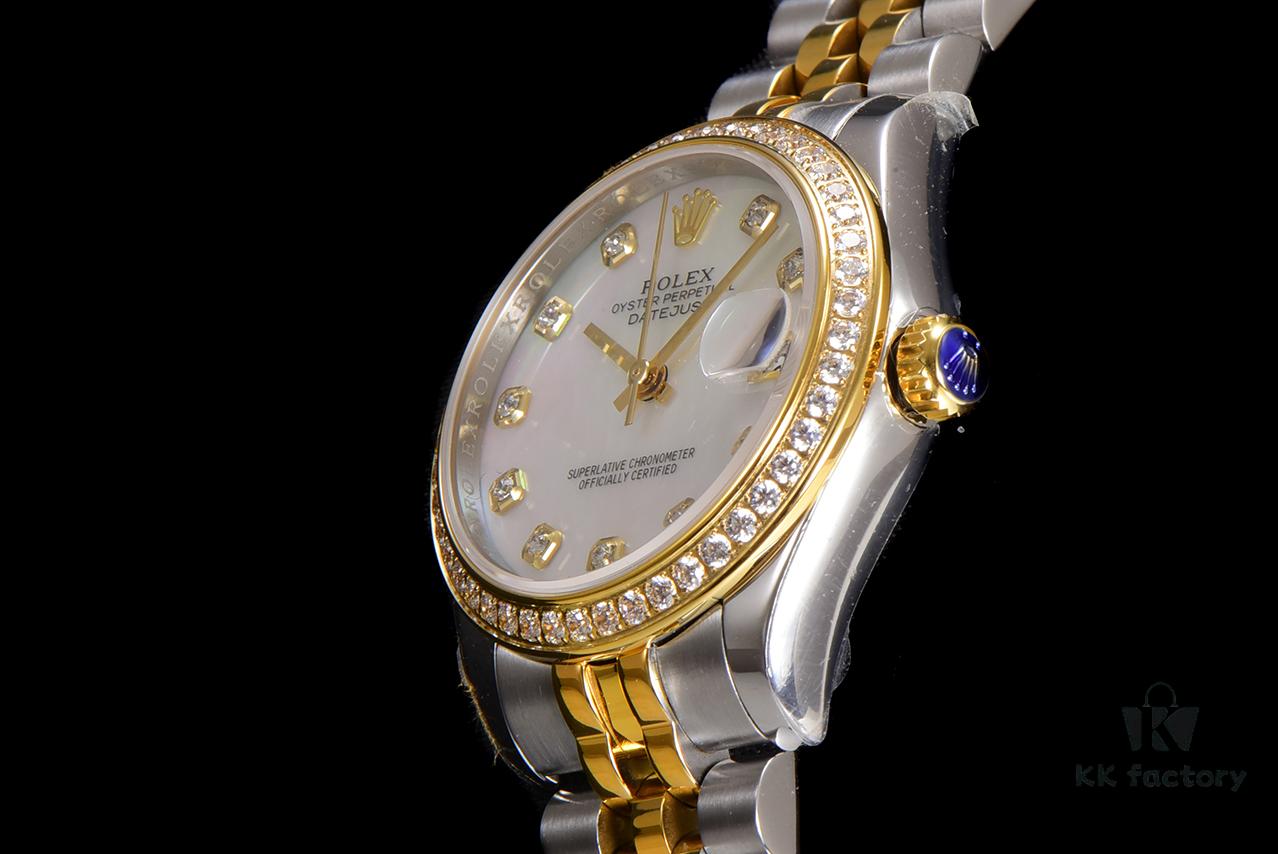 N2 Premium Affordable Oyster Perpetual Datejust 31 Series with Exclusive Classic Full Diamond Bezel