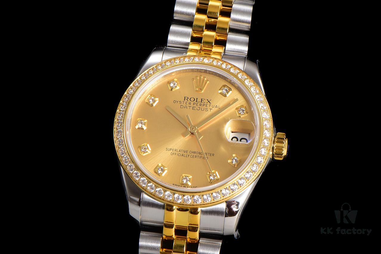 N2 Premium [Affordable Price] Oyster Perpetual Datejust 31 Series with Exclusive Classic Diamond Bezel