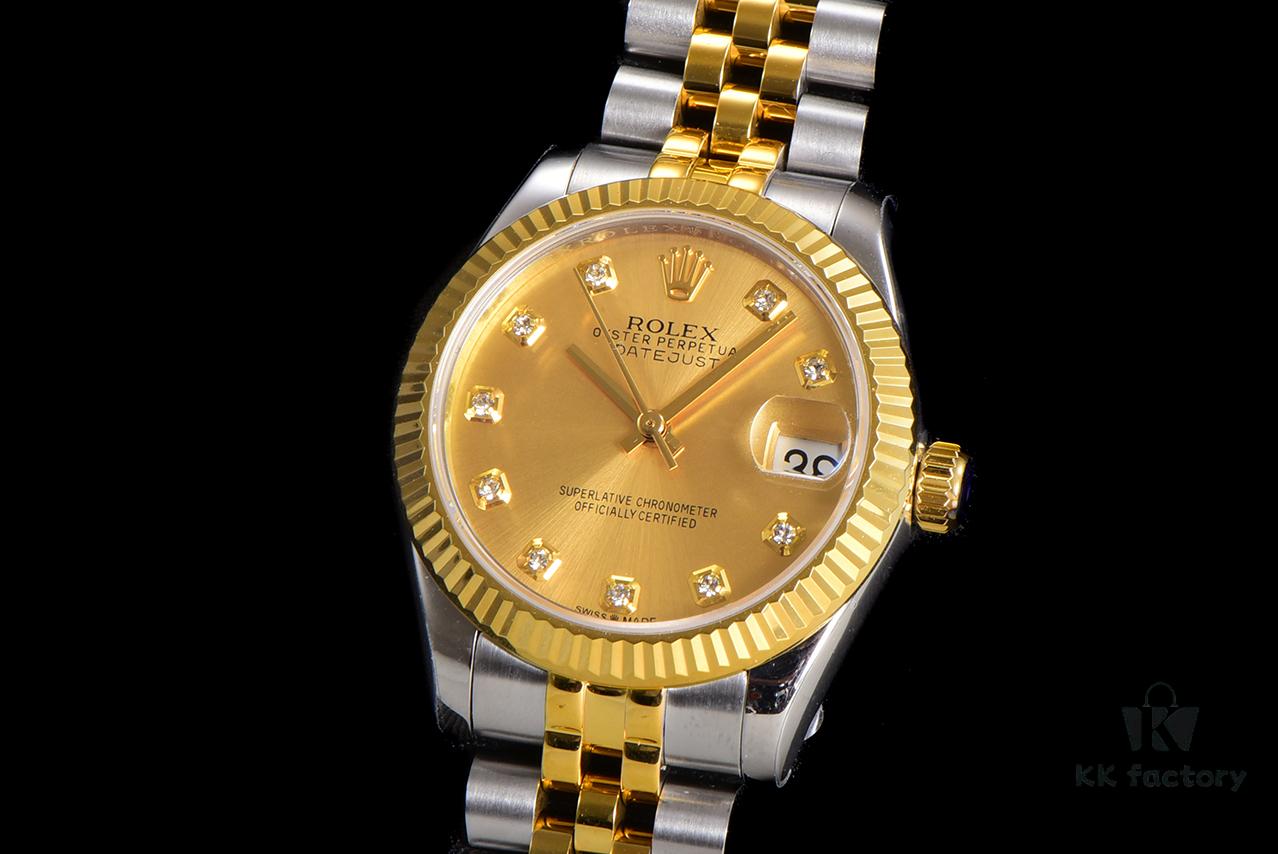 N2 Premium【Affordable Price】Oyster Perpetual Datejust 31 Series with Exclusive Classic Full Diamond Bezel