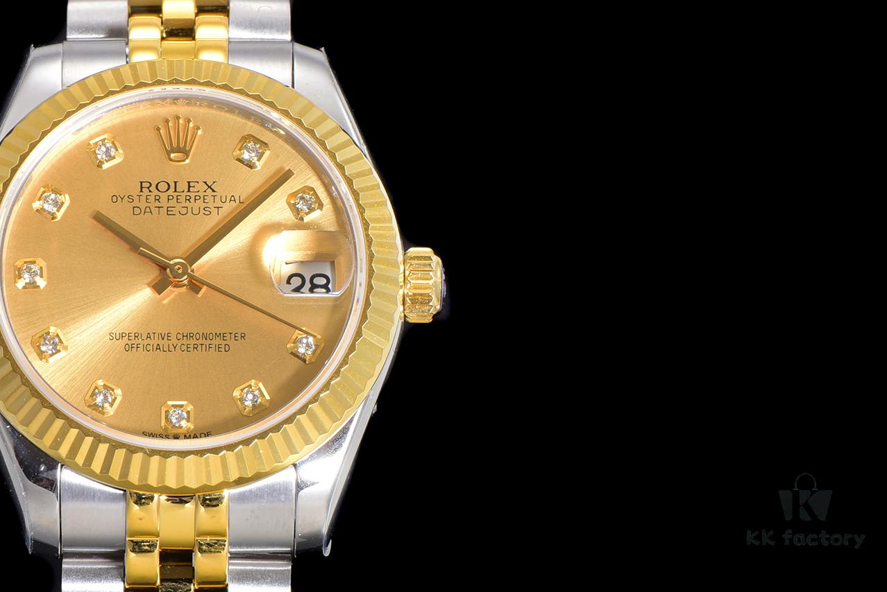 N2 Premium【Affordable Price】Oyster Perpetual Datejust 31 Series with Exclusive Classic Full Diamond Bezel