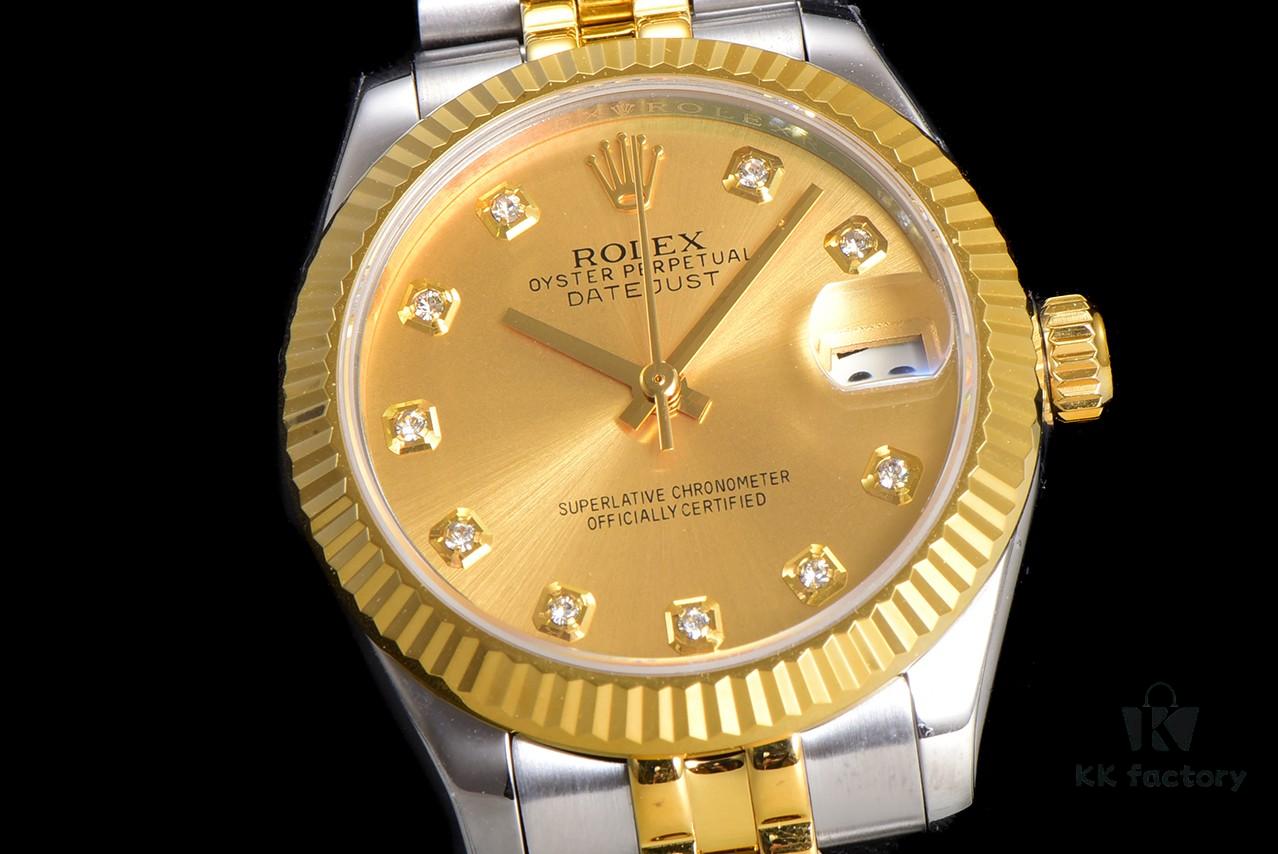 N2 Premium【Affordable Price】Oyster Perpetual Datejust 31 Series with Exclusive Classic Full Diamond Bezel