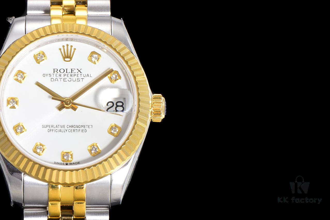 N2 Premium【Affordable Price】Oyster Perpetual Datejust 31 Series with Exclusive Classic Full Diamond Bezel