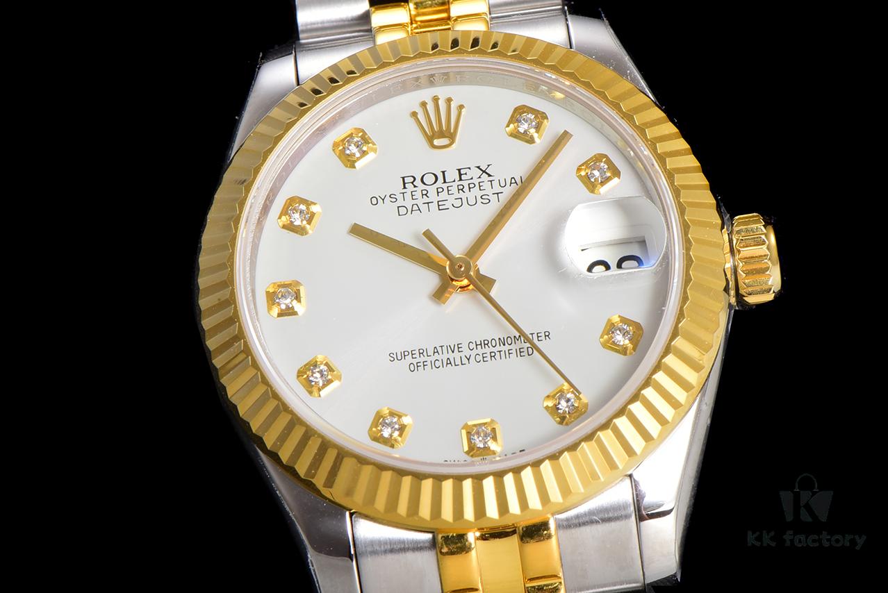 N2 Premium【Affordable Price】Oyster Perpetual Datejust 31 Series with Exclusive Classic Full Diamond Bezel