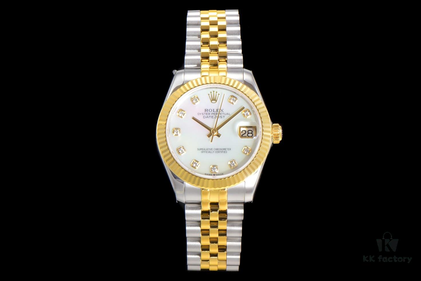 N2 Premium [Affordable Price] Oyster Perpetual Datejust 31 Series with Exclusive Classic Diamond Bezel