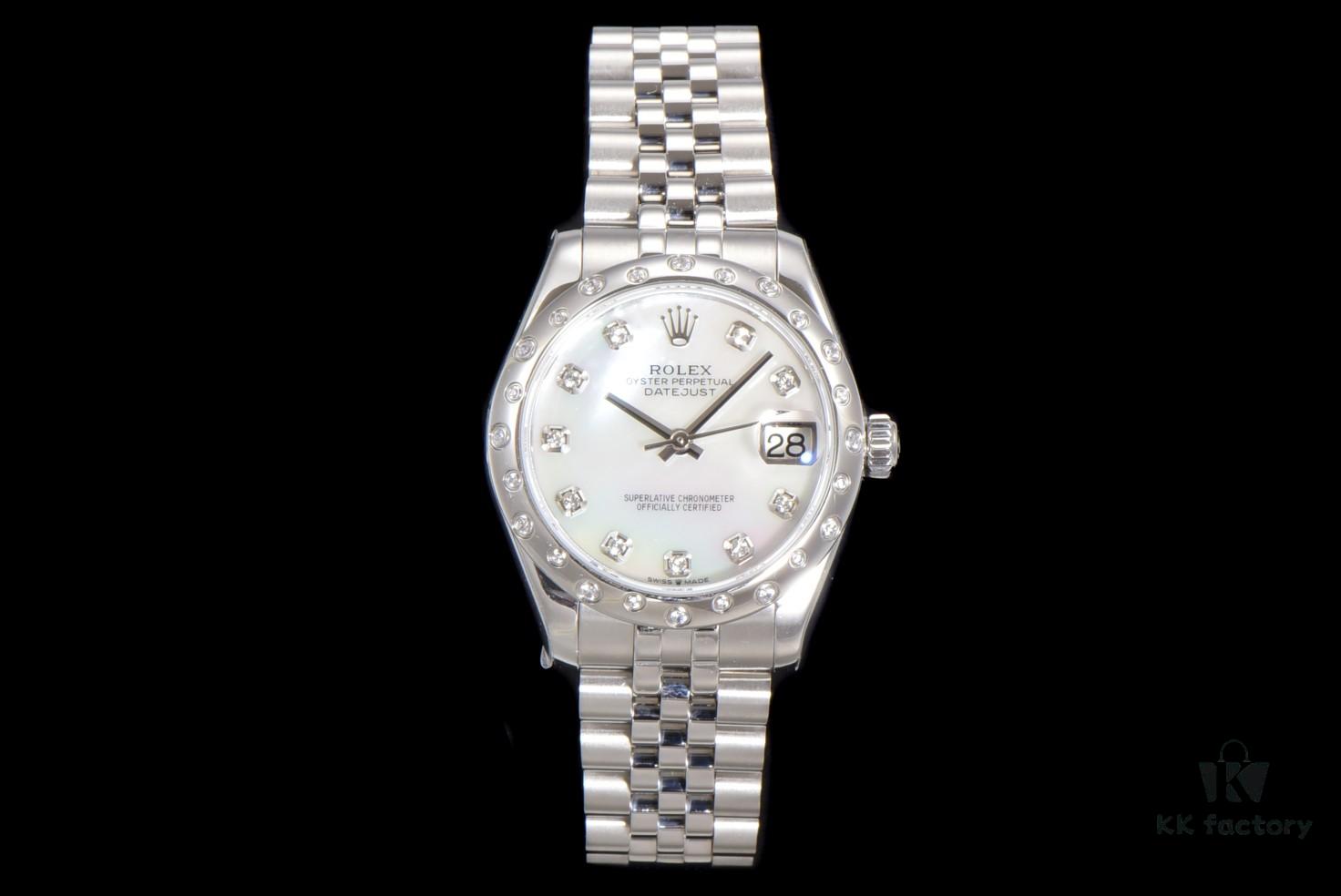 N2 Premium 【Affordable Price】Oyster Perpetual Datejust 31 Series with Exclusive Classic Full Diamond Bezel