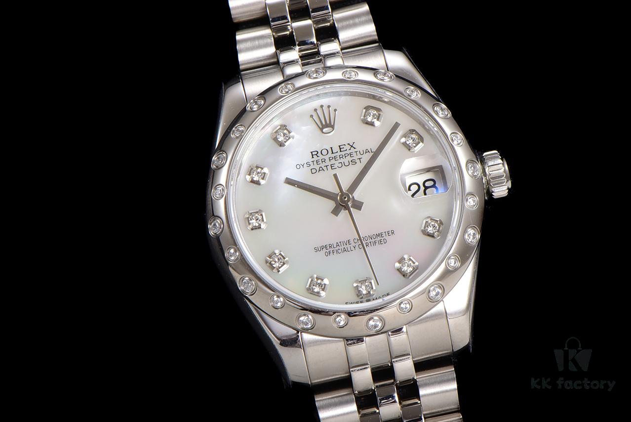 N2 Premium 【Affordable Price】Oyster Perpetual Datejust 31 Series with Exclusive Classic Full Diamond Bezel