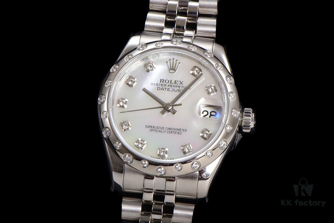 N2 Premium 【Affordable Price】Oyster Perpetual Datejust 31 Series with Exclusive Classic Full Diamond Bezel