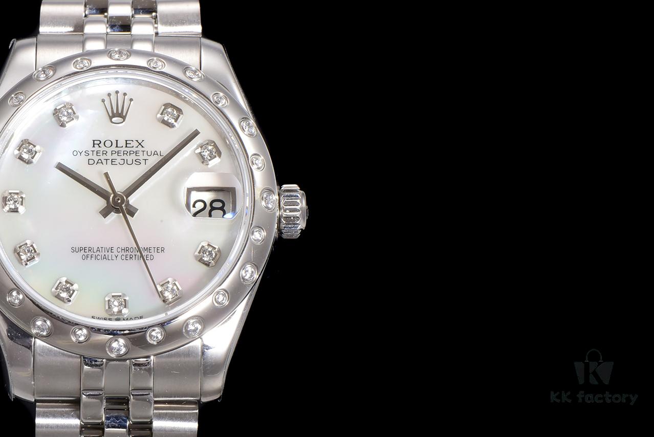 N2 Premium 【Affordable Price】Oyster Perpetual Datejust 31 Series with Exclusive Classic Full Diamond Bezel