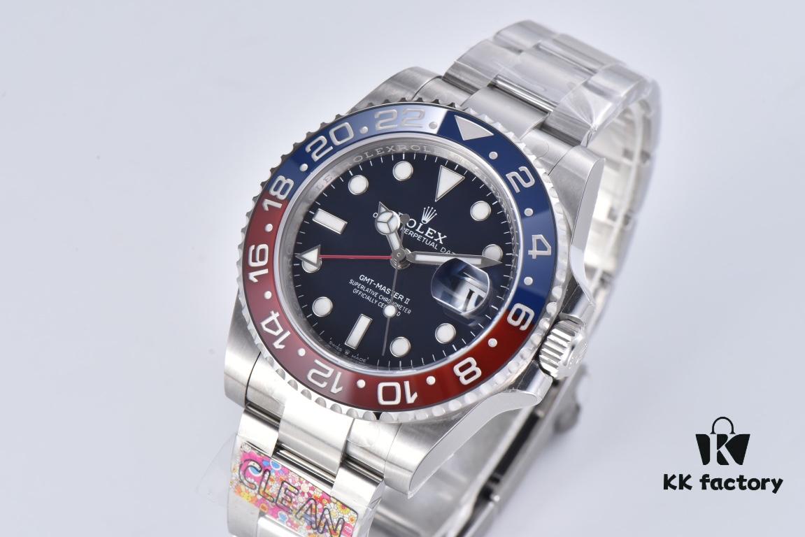 Clean Factory New Model Rolex GMT-Master 126719 White Gold Blue Enamel Dial