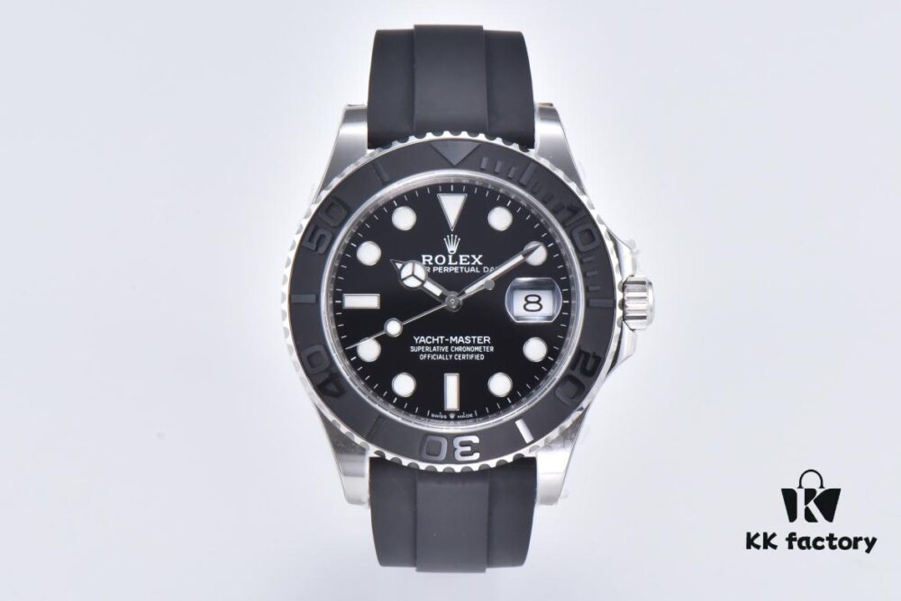 Clean Factory Rolex Yacht-Master 42mm 226659 Platinum Model with 3235 Movement and Black Cerachrom Bezel with Special Texture