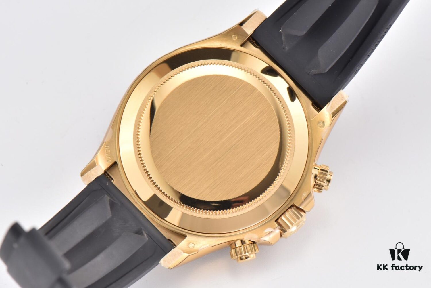 C Factory Rolex Daytona 116519 in White Gold with Grey Meteorite Dial and Rubber Strap