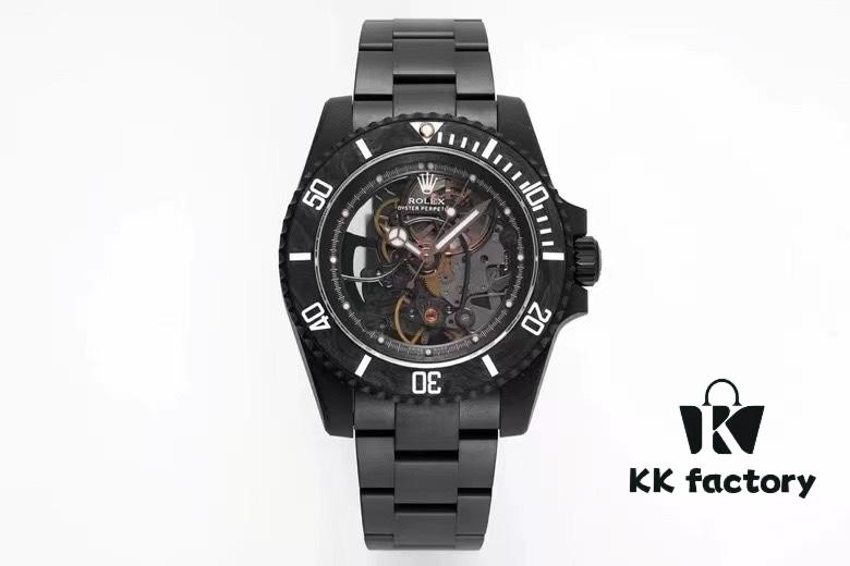 VR Factory Masterpiece! Radically Modified Rolex Submariner – The Divine Warrior from the Sky! Fully Skeletonized with Carbon Fiber Bezel
