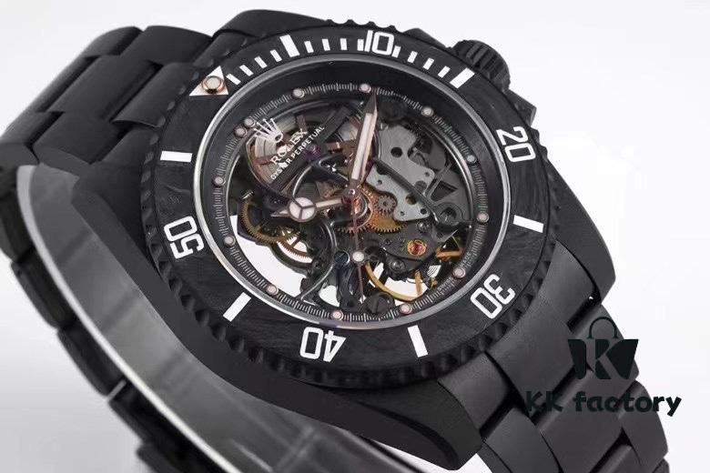 VR Factory Masterpiece! Radically Modified Rolex Submariner – The Divine Warrior from the Sky! Fully Skeletonized with Carbon Fiber Bezel