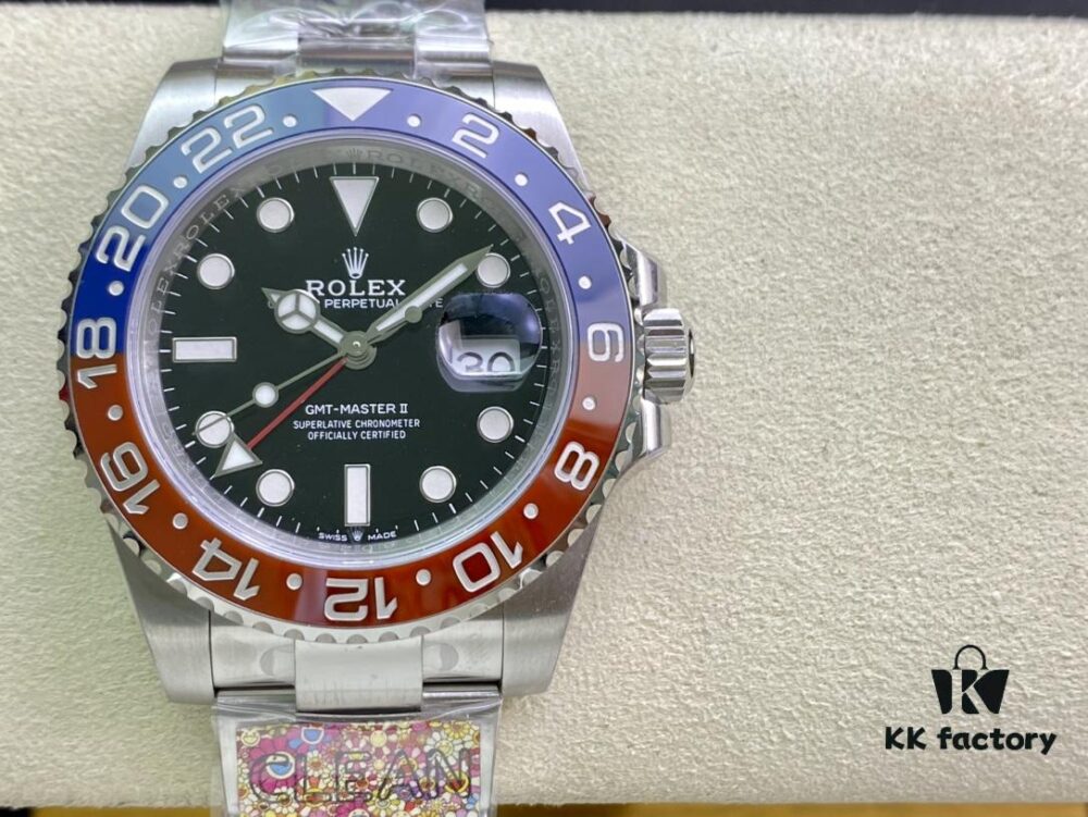 Heavyweight Clean Factory New Release C-Factory Rolex GMT-Master II Red and Blue Bezel 'Pepsi' Edition
