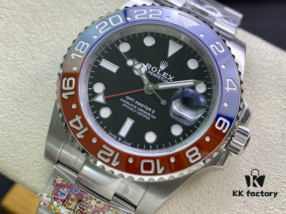 Heavyweight Clean Factory New Release C-Factory Rolex GMT-Master II Red and Blue Bezel 'Pepsi' Edition