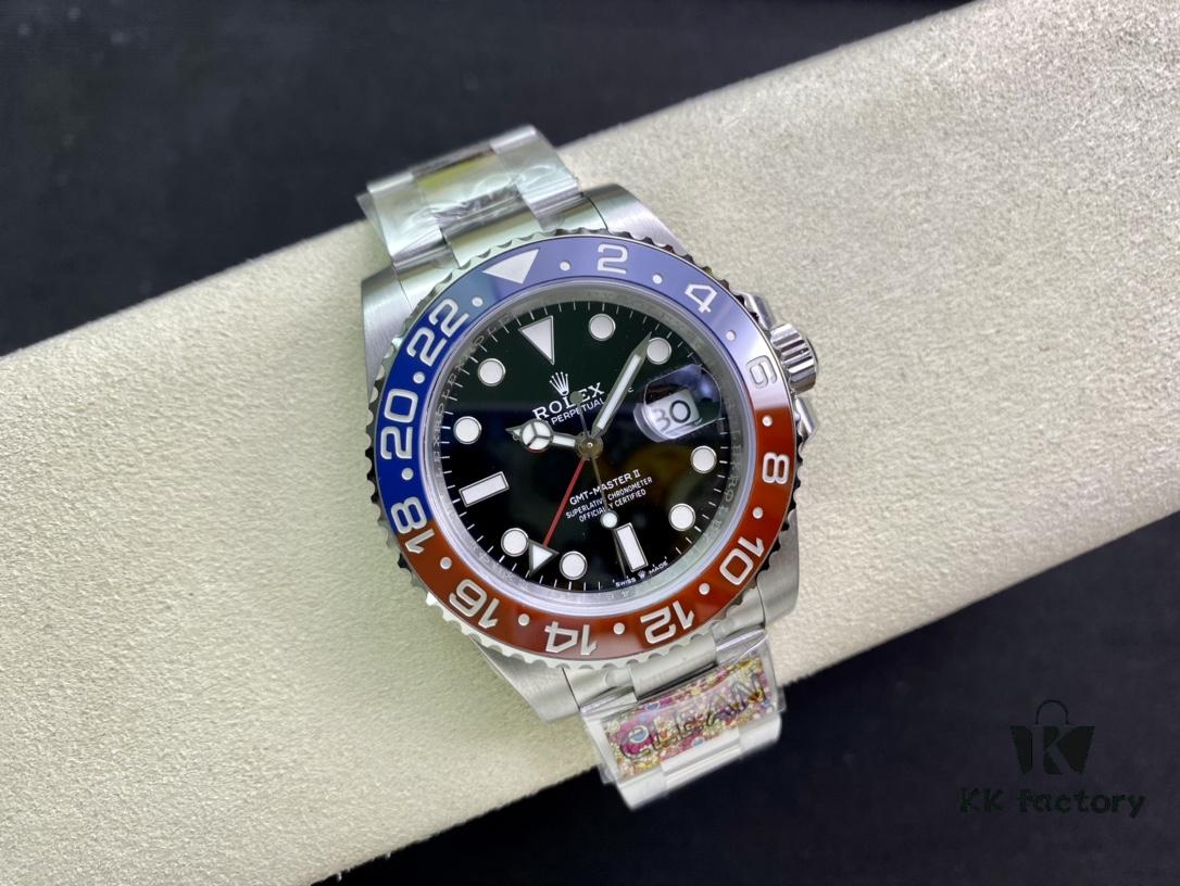 Heavyweight Clean Factory New Release C-Factory Rolex GMT-Master II Red and Blue Bezel 'Pepsi' Edition