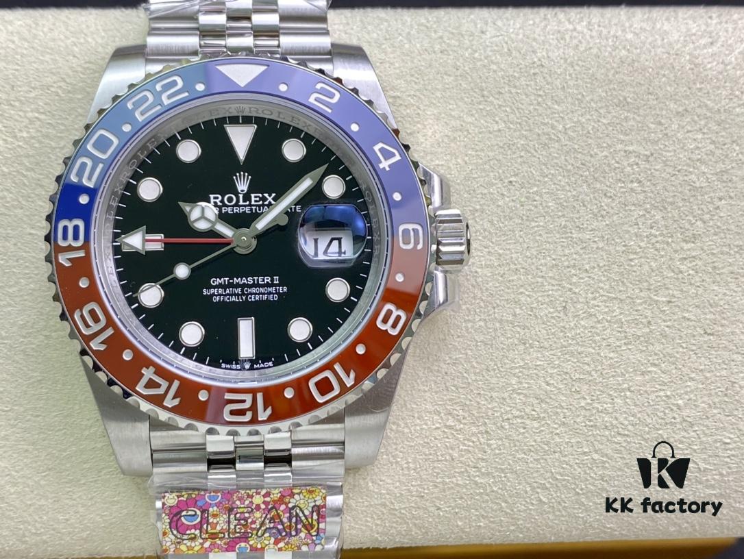 C Factory Rolex GMT-Master II Red and Blue Bezel 'Pepsi' New Release from Clean Factory