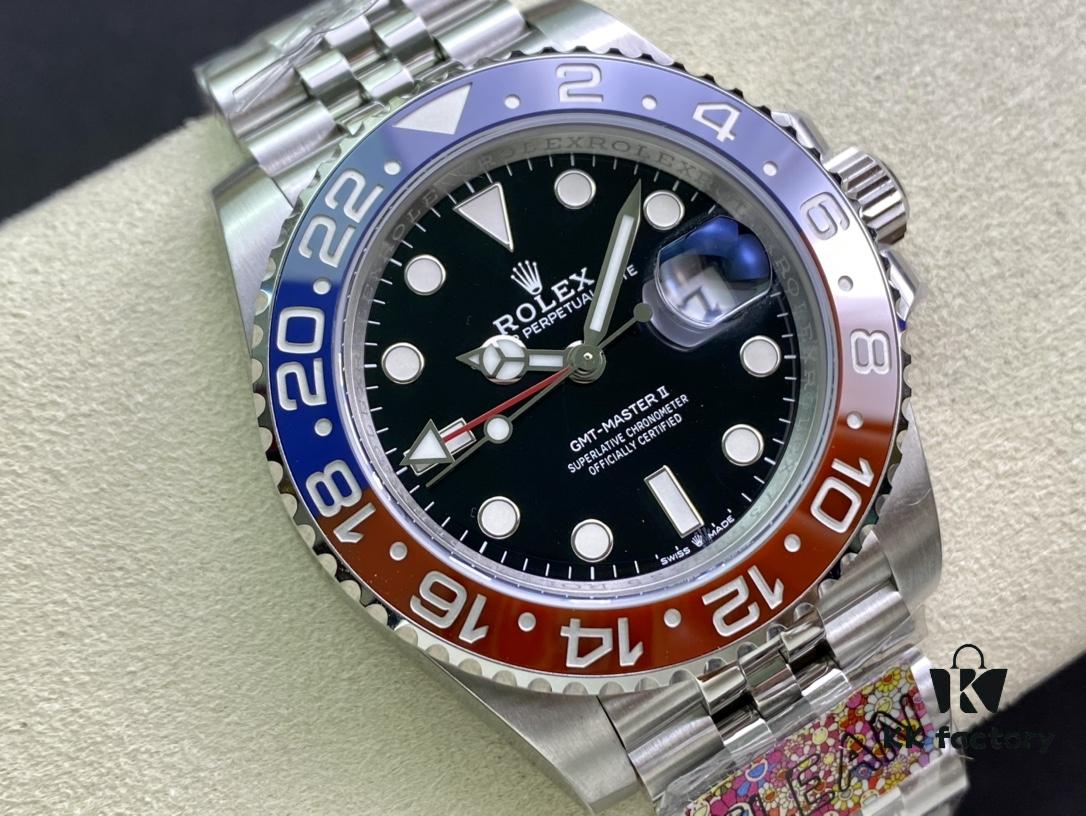 C Factory Rolex GMT-Master II Red and Blue Bezel 'Pepsi' New Release from Clean Factory