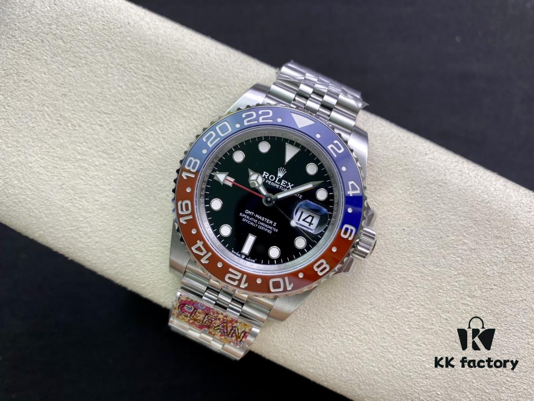 C Factory Rolex GMT-Master II Red and Blue Bezel 'Pepsi' New Release from Clean Factory
