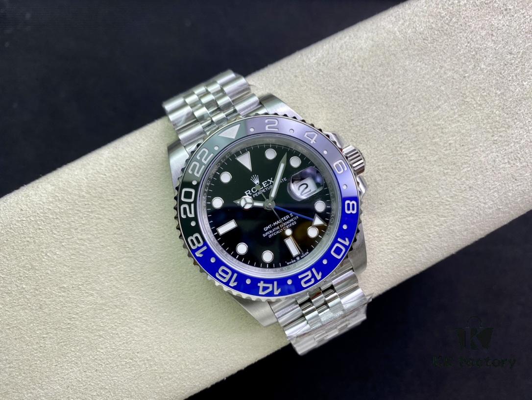 Heavyweight New Release from Clean Factory: C Factory Rolex GMT-Master II with Black and Blue Bezel, Crown at 6 o'clock Position, Known as Batman