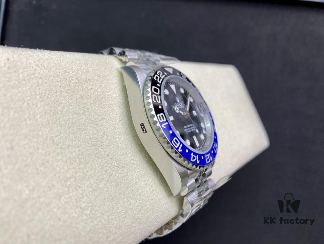 Heavyweight New Release from Clean Factory: C Factory Rolex GMT-Master II with Black and Blue Bezel, Crown at 6 o'clock Position, Known as Batman