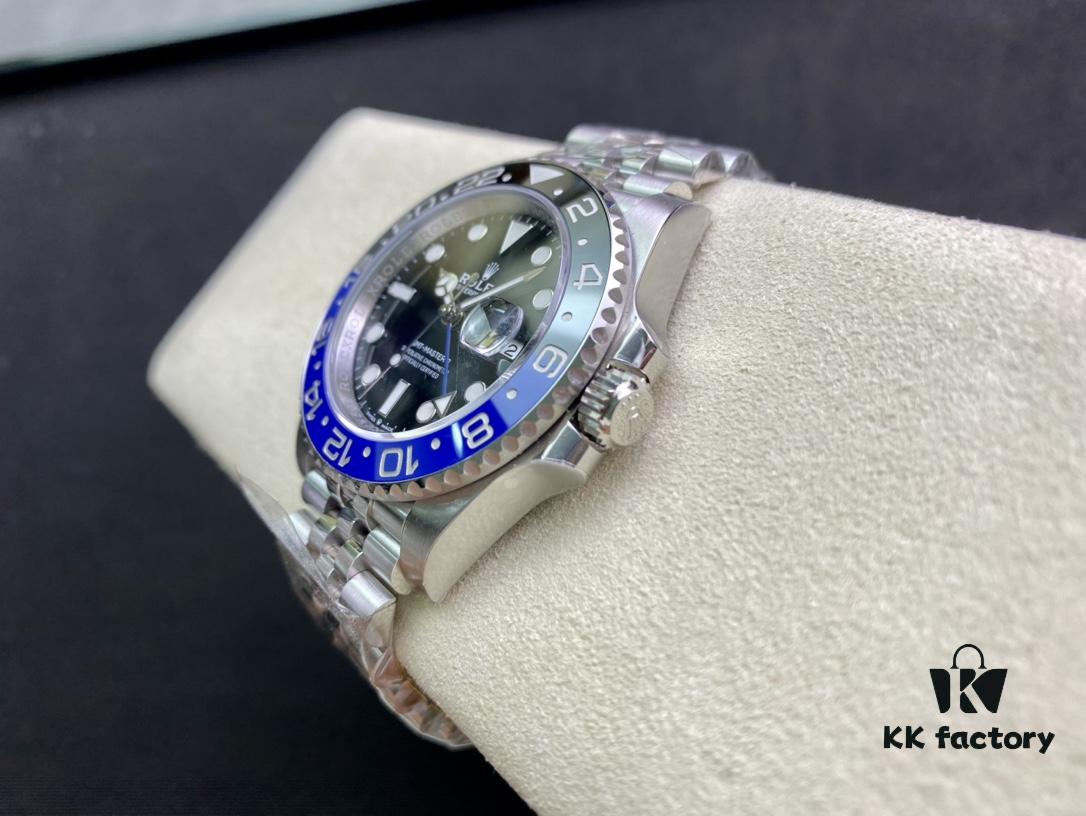 Heavyweight New Release from Clean Factory: C Factory Rolex GMT-Master II with Black and Blue Bezel, Crown at 6 o'clock Position, Known as Batman