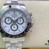 Clean Factory Rolex Daytona with 904L Steel, 4130 Movement, AR Coated Sapphire Crystal and Authentic White Dial
