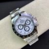 Clean Factory Rolex Daytona with 904L Steel, 4130 Movement, AR Coated Sapphire Crystal and Authentic White Dial