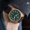 AI Factory Masterpiece: The World's First Bronze Spitfire Jet Fighter Watch with Fiery Impact, Olive Green Dial